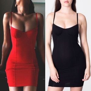 ❣️American Apparel Black Bustier Dress